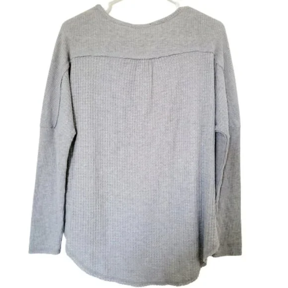 GIBSON Look NWOT Babydoll long sleeve sweater,  waffle fabric, very oversize - Picture 5 of 5